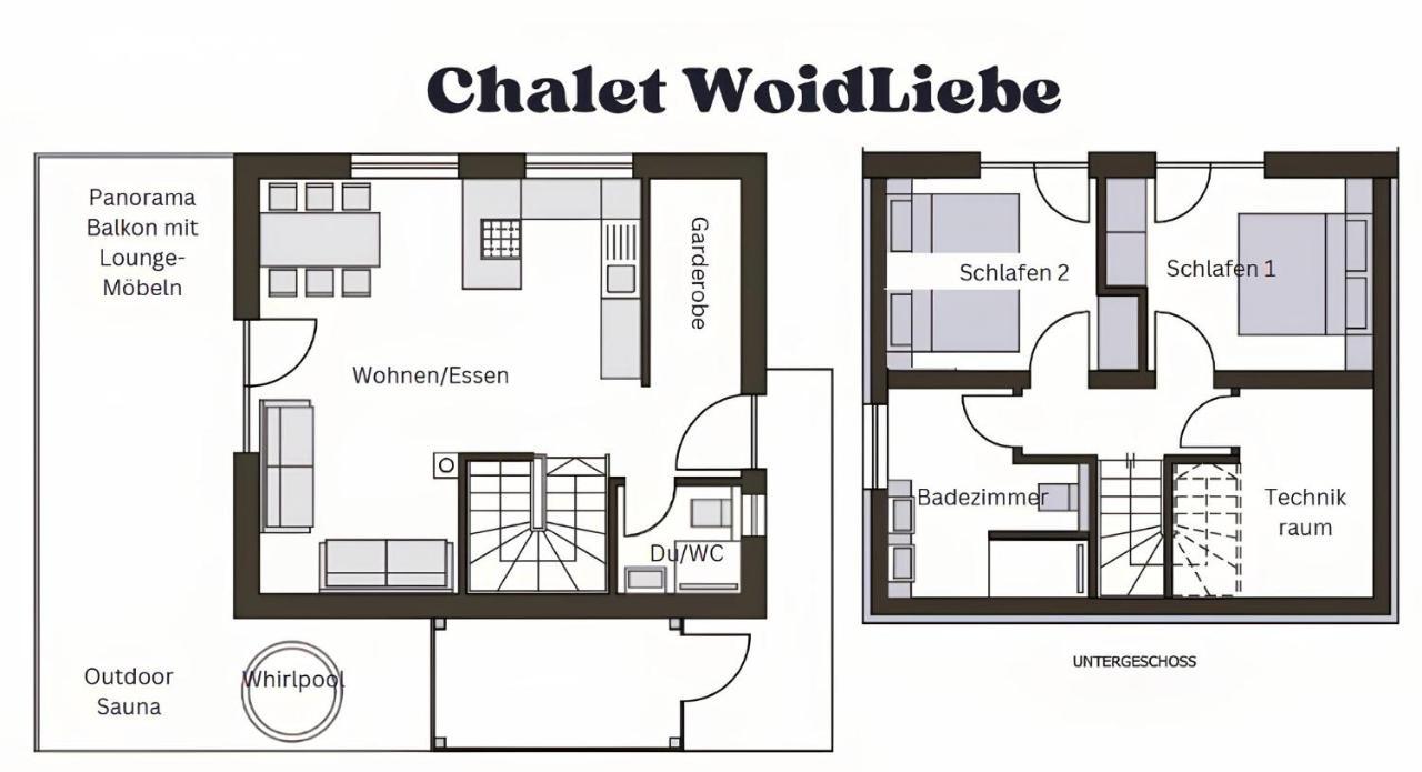 Chalets Woid_Liebe&Glueck Bodenmais Pokoj fotografie